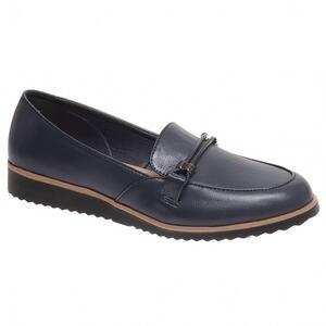 NEW PIERRE DUMAS women's willa-2 loafer in navy